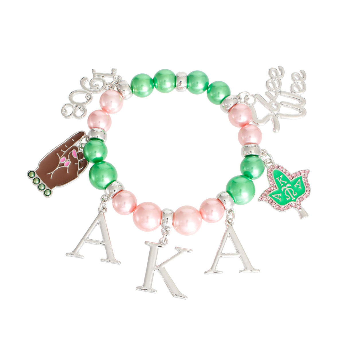 AKA Pink Green Pearl AKA Bracelet Skee Wee