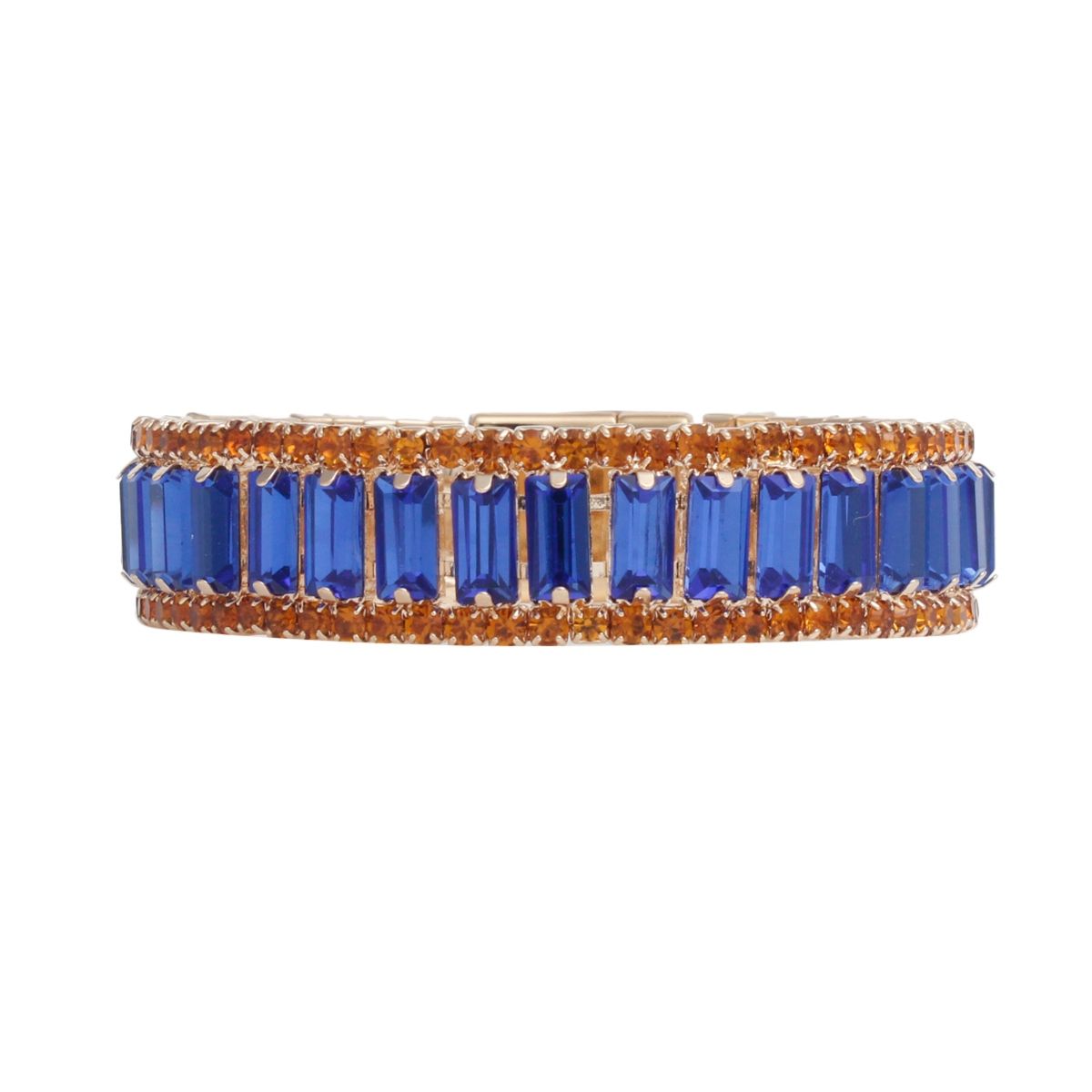 SGRHO Sorority Blue Baguette Bling Tennis Bracelet