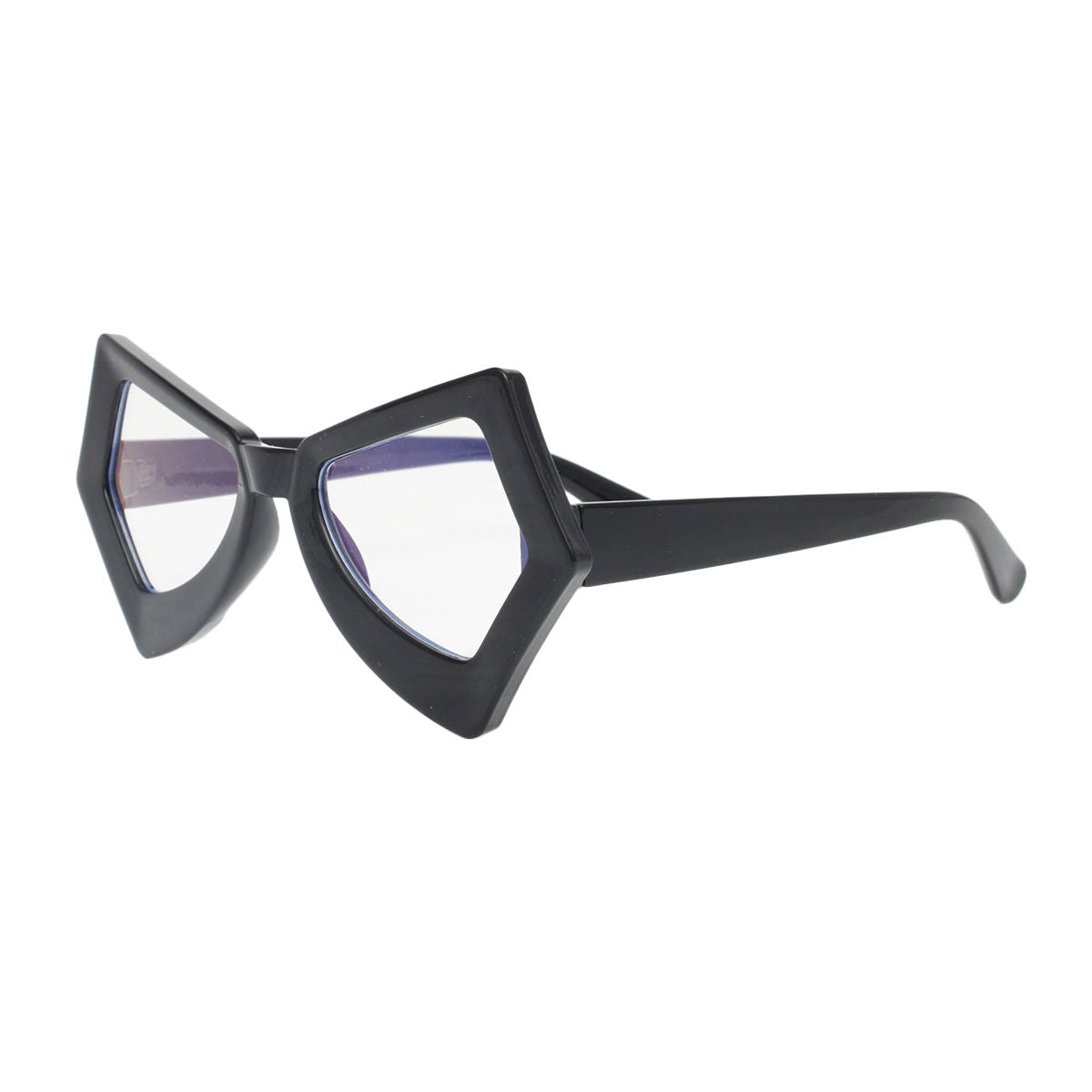 BLB Glasses Black Butterfly Geo Frame Eyewear