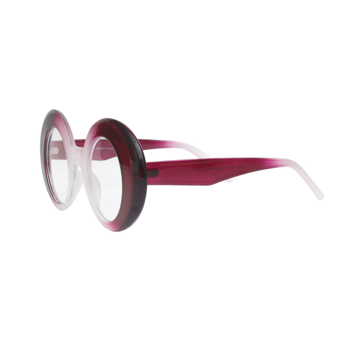 BLB Glasses Fuschia Round Retro Eyewear for Women