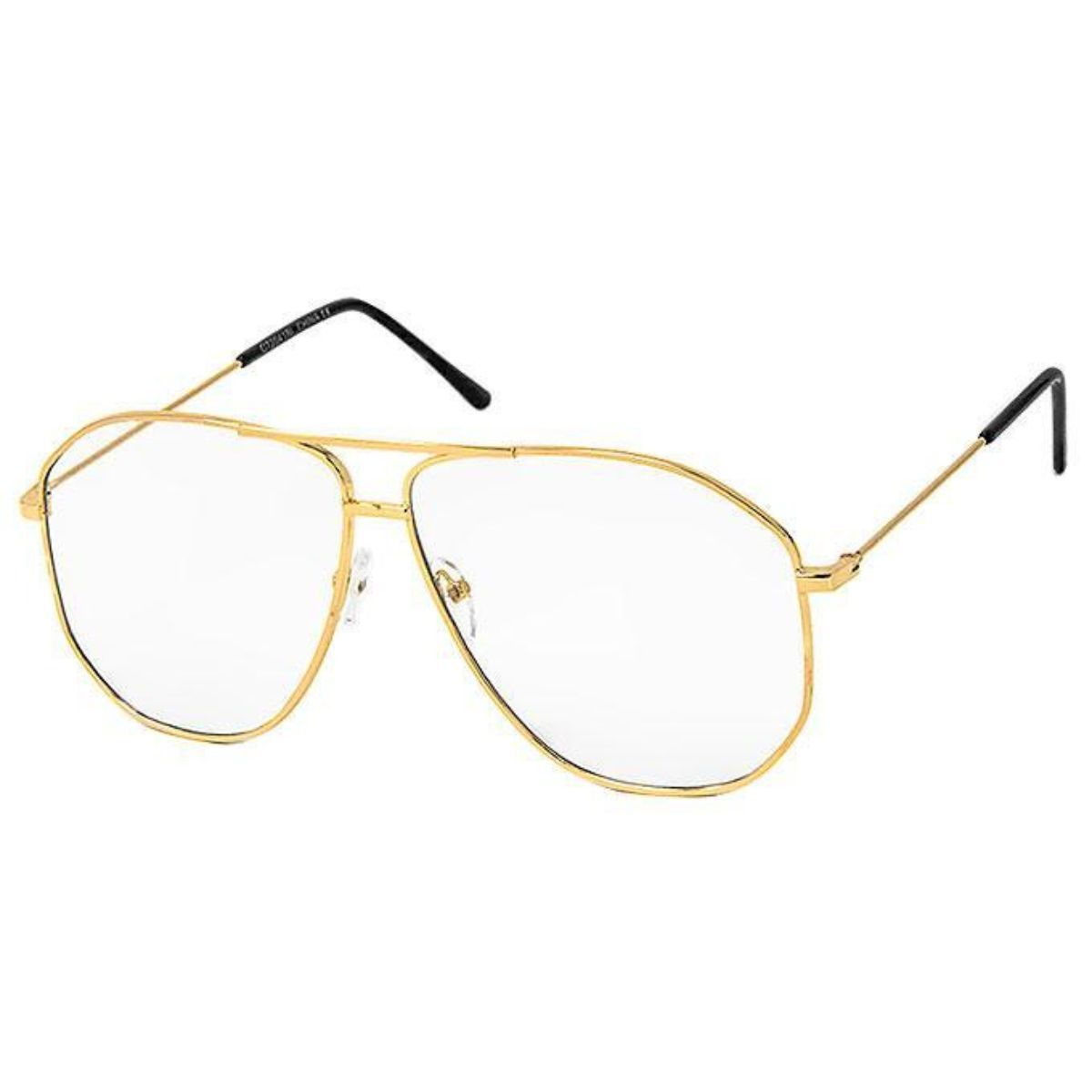 Gold Aviator Blue Light Glasses